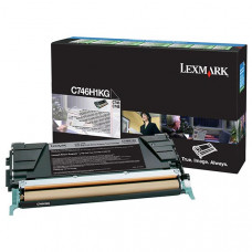 Lexmark High Yield Black Return Program Toner Cartridge (12,000 Yield) C746H1KG