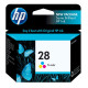 HP 28 (C8728AN) Tri-Color Original Ink Cartridge (240 Yield) - Design for the Environment (DfE), TAA Compliance C8728AN