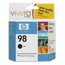 HP 98 Black Ink Cartridge - Black - Inkjet - 400 Page - ENERGY STAR, TAA Compliance C9364WN#140