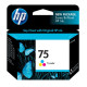 HP 75 (CB337WN) Tri-Color Original Ink Cartridge (170 Yield) - Design for the Environment (DfE), TAA Compliance CB337WN