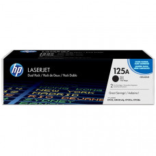HP 125A (CB540AD) Black 2-pack Original LaserJet Toner Cartridges (4,400 Yield) - Design for the Environment (DfE), TAA Compliance CB540AD