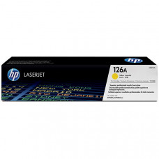 HP 126A (CE312A) Yellow Original LaserJet Toner Cartridge (1,000 Yield) - Design for the Environment (DfE), TAA Compliance CE312A