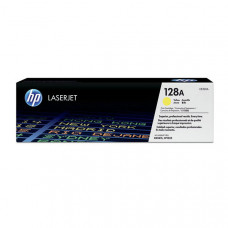 HP 128A (CE322A) Yellow Original LaserJet Toner Cartridge (1,300 Yield) - Design for the Environment (DfE), TAA Compliance CE322A