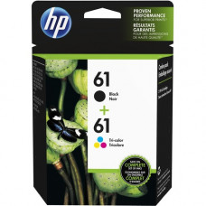 HP 61 Original Ink Cartridge - Black, Cyan, Magenta, Yellow - Inkjet - 2 / Pack CR259FN#140