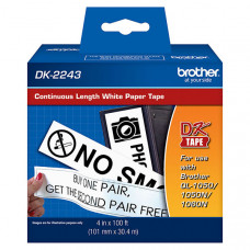 Brother 101mm (4") Continuous Length Paper Label (30m/100') (1/Pkg) DK2243