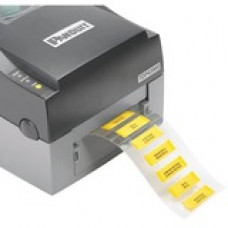 Panduit Wire & Cable Label - 1 21/32" Height x 1" Width x 1 21/32" Length - 1" Diameter - Thermal Transfer - Yellow - Polyolefin - 500 / Roll - 1 - TAA Compliance H100X165HGT-2