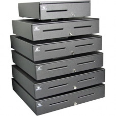 Apg Cash Drawer Series 4000 1317 Cash Drawer - 4 Bill - 4 Coin - 1 Media Slot - USB, - Steel - Black - 4.2" Height x 13.3" Width x 17.2" Depth - TAA Compliance JB554A-BL1317