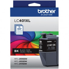 Brother LC401XLBKS Original Ink Cartridge - Single Pack - Black - Inkjet - High Yield - 500 Pages - 1 Pack LC401XLBKS