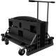 Premier Mounts Mobile Transport Cart - 550 lb Capacity - 4 Casters - 38.8" Width x 29.3" Depth x 36.9" Height - Black MTC-01