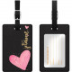 CENTON OTM Prints Series Luggage Tags - Leather, Faux Leather - Black OP-II-A-19