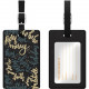 CENTON OTM Prints Series Luggage Tags - Leather, Faux Leather - Black OP-II-A-25