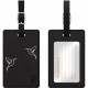 CENTON OTM Prints Series Luggage Tags - Leather, Faux Leather - Black OP-II-ICN-03