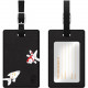 CENTON OTM Prints Series Luggage Tags - Leather, Faux Leather - Black OP-II-ICN-04