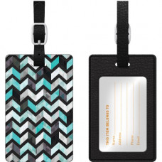 CENTON OTM Prints Series Luggage Tags - Leather, Faux Leather - Black OP-II-ZGY-01