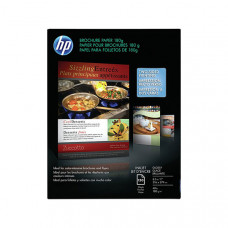 HP Inkjet Brochure Paper 180g, Glossy 48#, 98 Bright (8.5" x 11") (Two Sided) (150 Sheets/Pkg) - Design for the Environment (DfE), TAA Compliance Q1987A