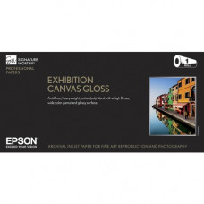 Epson Signature Worthy Inkjet Print Canvas - 13" x 20 ft - 420 g/m&#178; Grammage - Soft Gloss - 1 Roll - Bright White - TAA Compliance S045241