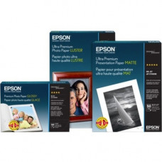 Epson Inkjet Photo Paper - 17" x 22" - Metallic, Luster - 25 Sheet - TAA Compliance S045598