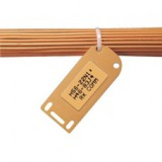 Panduit Marking Tag - 1.31" Length x 3" Width - Rectangular - 25 / Pack - Vinyl - Orange - TAA Compliance SLCT-OR