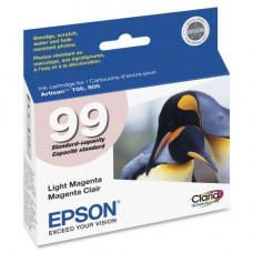 Epson Claria No. 99 Original Ink Cartridge - Inkjet - Light Magenta - 1 Each - TAA Compliance T099620-S