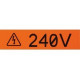 Panduit Label Tape - 1" Width x 24 15/16 ft Length - White - TAA Compliance T100X000RPC-BK