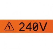 Panduit Label Tape - 1" Width x 24 15/16 ft Length - Orange - TAA Compliance T100X000RUC-BK