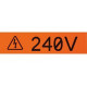 Panduit Label Tape - 1" Width x 24 15/16 ft Length - Orange - TAA Compliance T100X000RUC-BK