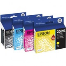 Epson DURABrite Ultra 252XL Original Ink Cartridge - Combo Pack - Black, Cyan, Magenta, Yellow - Inkjet - High/Standard Yield - 4 / Pack T252XL-BCS