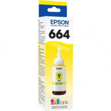 Epson T664, Yellow Ink Bottle - Inkjet - Yellow - 6500 Pages - 1 T664420-S
