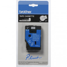 Brother 9mm (3/8") Black on White Laminated Tape (7.7m/25') (1/Pkg) - TAA Compliance TC-20Z1