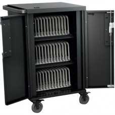 Bretford CoreX Cart - 3 Shelf - Steel - 33.2" Width x 25.8" Depth x 44.5" Height - For 36 Devices - TAA Compliance TCOREX36