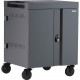 Bretford CUBE Cart - 2 Shelf - 4 Casters - 5" Caster Size - Steel - 30" Width x 26.5" Depth x 37.5" Height - Orchid - For 36 Devices - TAA Compliance TVC36PAC-ORC