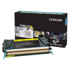 Lexmark Yellow Return Program Toner Cartridge (7,000 Yield) X746A1YG