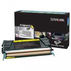 Lexmark High Yield Yellow Return Program Toner Cartridge for US Government (10,000 Yield) (For Use in Model X748) (TAA Compliant Version of X748H1YG) - TAA Compliance X748H4YG