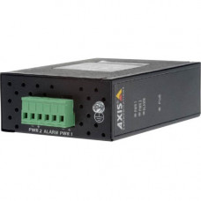Axis T8144 60 W Industrial Midspan - 55 V DC Output - 1 10/100/1000Base-T Input Port(s) - 1 10/100/1000Base-T Output Port(s) - 60 W - Black 01154-001