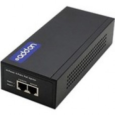 AddOn 25W POE Power Injector (IEEE802.3at 48v 25W max, 10/100Base-T) - 100% compatible and guaranteed to work ADD-POEINJCT25W