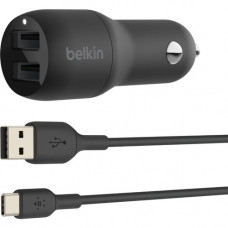 Belkin BOOST&uarr;CHARGE Auto Adapter - 5 V DC/4.80 A Output CCE001BT1MBK