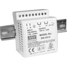 B&B Electronics Mfg. Co PS, DIN, PLASTIC, 45W, 12V DR-45-12