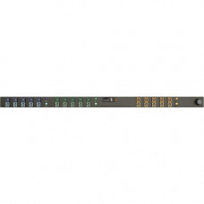 Vertiv Co Geist MN02E9W1-30L138-6PS15B0A10-S 30-Outlets PDU - Monitored - IEC 60309 3P+E 60A - 30 x U-Lock IEC 60320 C13 - 230 V AC - Network (RJ-45) - 0U - Vertical - Rack Mount - Rack-mountable - TAA Compliance I20060L