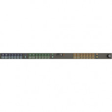 Vertiv Co Geist MN02E9W1-42PTB3-5PS56B0A10-S 42-Outlets PDU - Monitored - IEC 60309 3P+N+E - 30 x U-Lock IEC 60320 C13, 12 x U-Lock IEC 60320 C19 - 230 V AC, 400 V AC - Network (RJ-45) - 0U - Vertical - Rack Mount - Rack-mountable - TAA Compliance I20061L