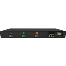 Vertiv Co Geist MN02E1R1-06L198-3TL21A0H10-S 6-Outlets PDU - Monitored - NEMA L21-30P - 6 x IEC 60320 C19 - 208 V AC - Network (RJ-45) - 1U - Horizontal - Rack Mount - Rack-mountable - TAA Compliance I20206L