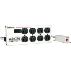 Tripp Lite Isobar Ultra Surge 9in Remote On/Off Switch 8 outlet 12&#39;&#39; Cord 3840 Joules - Receptacles: 8 x NEMA 5-15R - 3840J - TAA Compliance IB8RM