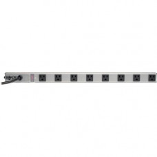 Tripp Lite Power Strip 120V Right Angle 5-15R 8 Outlet 15&#39;&#39; Cord 24" Length - NEMA 5-15P - 8 x NEMA 5-15R - 15 ft Cord - 15 A Current - 120 V AC Voltage - 1800 W - Bench/Cabinet-mountable, Rack-mountable - TAA Compliance PS2408RA