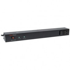 CyberPower Rackbar Surge Suppressor RM 1U RKBS15S2F8R 15A 10-Outlet - Receptacles: 10 x NEMA 5-15R - 3600J RKBS15S2F8R