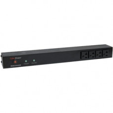 CyberPower Rackbar Surge Suppressor RM 1U RKBS20S4F8R 20A 12-Outlet - Receptacles: 12 x NEMA 5-20R - 1800J RKBS20S4F8R