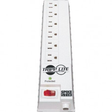 Tripp Lite Surge Protector Power Strip 120V RT Angle 6 Outlet 6&#39;&#39; Cord 540 Joule - Receptacles: 6 x NEMA 5-15R - 540J SPIKESTIK