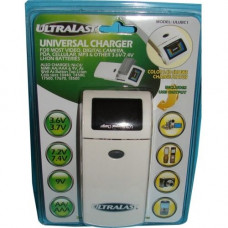 Dantona Industries Ultralast Universal Li-Ion / Ni-Cd / Ni-Mh Battery Charger - 1 Hour Charging - 12 V DC, 120 V AC, 230 V AC Input - 5 V DC Output - Input connectors: USB - AC Plug - 2 ULUBC1