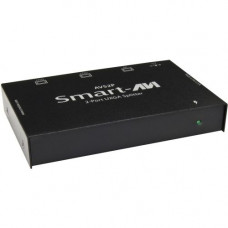 Smart Board SmartAVI WUXGA 2-Port Splitter - 95 kHz - 50 Hz to 95 kHz - 2048 x 1536 - 300 MHzMaximum Video Bandwidth - VGA In - VGA Out - Metal VS2PS