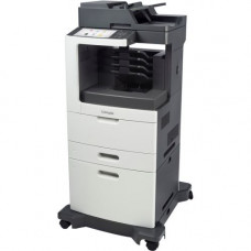 Lexmark MX812 MX812DXFE Laser Multifunction Printer - Monochrome - Copier/Fax/Printer/Scanner - 70 ppm Mono Print - 1200 x 1200 dpi Print - Automatic Duplex Print - Upto 35000 Pages Monthly - 2750 sheets Input - Color Scanner - 600 dpi Optical Scan - Mono