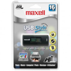 Maxell 16GB USB Style 416BK USB 2.0 Flash Drive - 16 GB - USB 2.0 - Black - Lifetime Warranty 503303