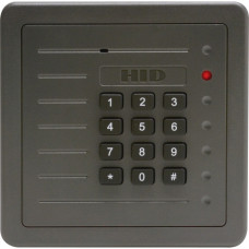 HID 125 kHz Wall Switch Proximity Reader - 8" Operating Range - Wiegand Gray - RoHS, TAA, WEEE Compliance 5352AGK00